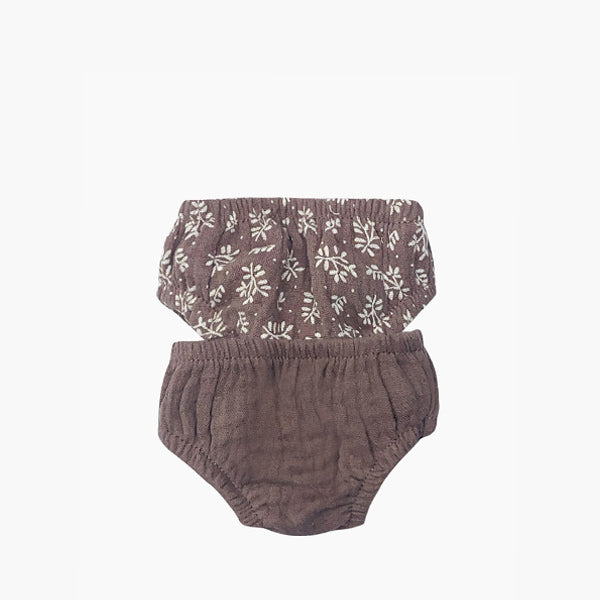Minikane Paola Reina Baby Doll Panties 2 pcs - Chestnut/Olive