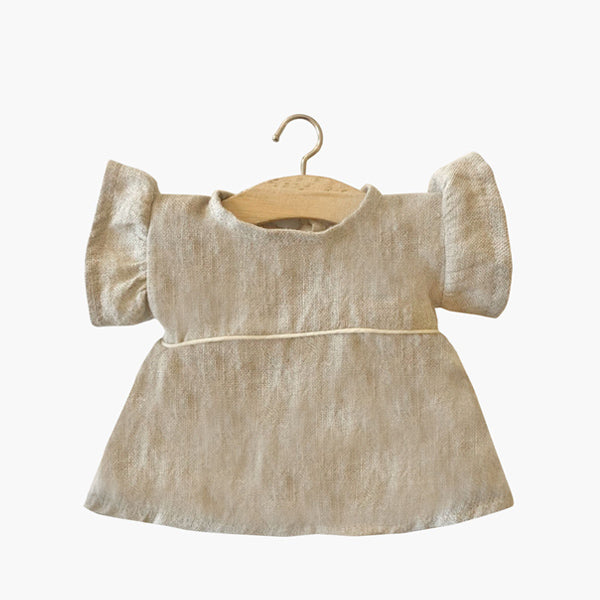 Minikane Paola Reina Baby Doll Dress DAISY - Linen - Natural
