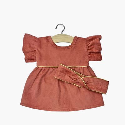 Minikane Paola Reina Baby Doll Dress DAISY with Headband – Babycord Marsala