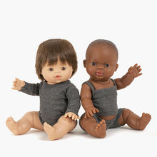 Minikane Les P'tits Basiques Ribbed Knit Body - Gris Anthracite