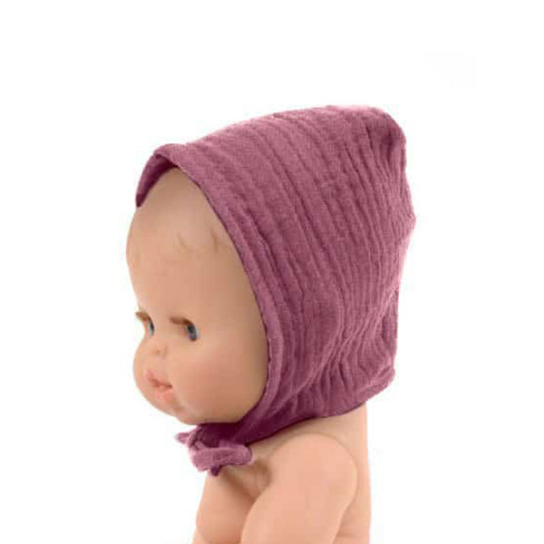 Minikane Paola Reina Baby Doll Round Hat – Rose Orchidée