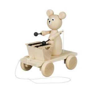 Miva Wooden Pull Along Toy - Xylophone Bear