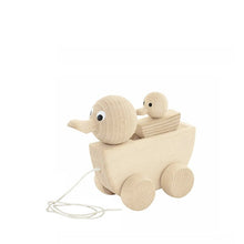 Miva Wooden Pull Along Toy - Mama Duck with Duckling