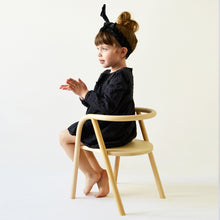 Mum and Dad Factory Handmade Rattan Kids Chair - Black