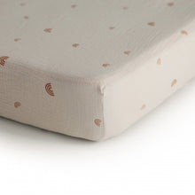 Mushie Extra Soft Muslin Crib Sheet - Rainbow