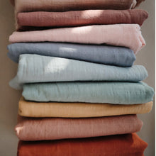 Mushie Muslin Swaddle Blanket Organic Cotton - Auburn