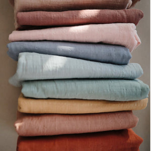 Mushie Muslin Swaddle Blanket Organic Cotton - Tradewinds