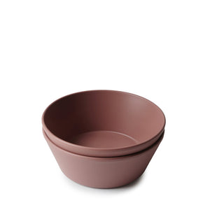 Mushie Round Dinnerware Bowl, Set of 2 - Woodchuck