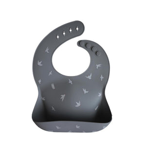 Mushie Silicone Baby Bib - Seagulls