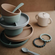 Mushie Silicone Suction Bowl - Stone