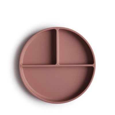 Mushie Silicone Suction Plate - Cloudy Mauve