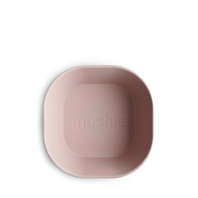 Mushie Square Dinnerware Bowl, Set of 2 - Blush