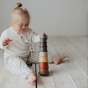 Mushie Stacking Cups Toy - Retro