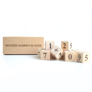 Wooden Number Blocks