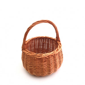 Natural Round Wicker Basket - Child
