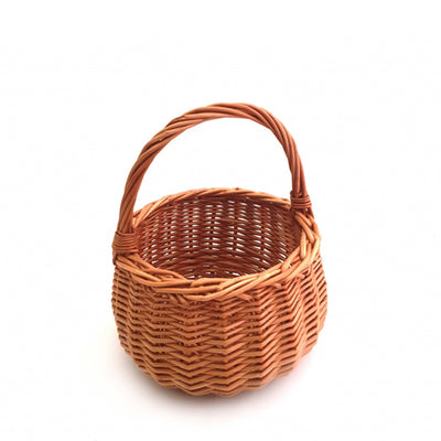 Natural Round Wicker Basket - Child