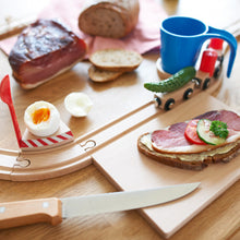 Neue Freunde Railroad Breakfast Set – Blue