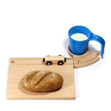 Neue Freunde Railroad Breakfast Set – Blue