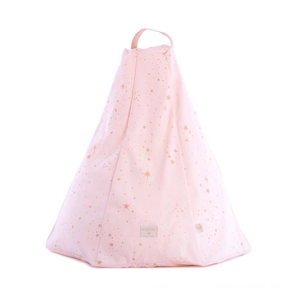 Nobodinoz Marrakech Beanbag - Gold Stella / Dream Pink