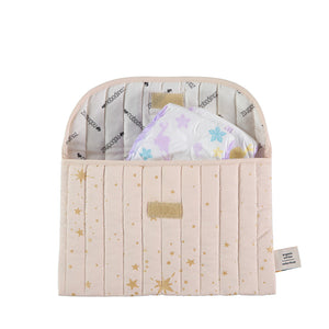 Nobodinoz Bagatelle Pouch – Gold Stella / Dream Pink