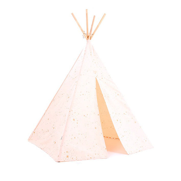 Nobodinoz Phoenix Teepee – Gold Stella / Dream Pink