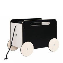 Ooh Noo Toy Chest On Wheels - Black