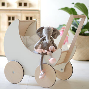 Ooh Noo Wooden Toy Pram