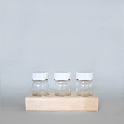 Wooden Paint Jar Holder (3x50ml)