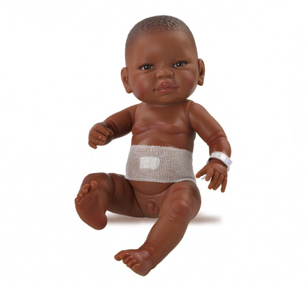 Paola Reina Newborn Doll - Bebitos African Boy