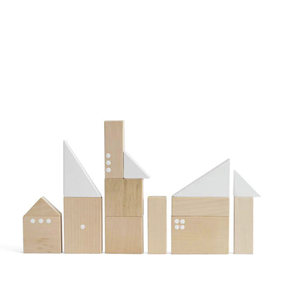 Pinch Toys Wooden Blocks Set - City