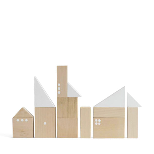 Pinch Toys Wooden Blocks Set - City