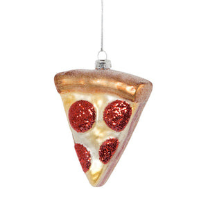 Glass Shaped Christmas Bauble - Pizza Slice