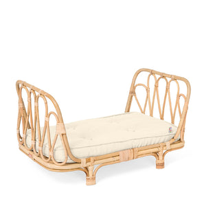 Poppie Rattan Doll's Day Bed - White