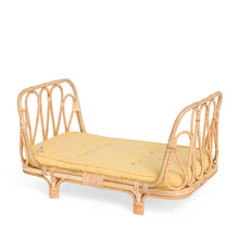 Poppie Rattan Doll's Day Bed - Yellow