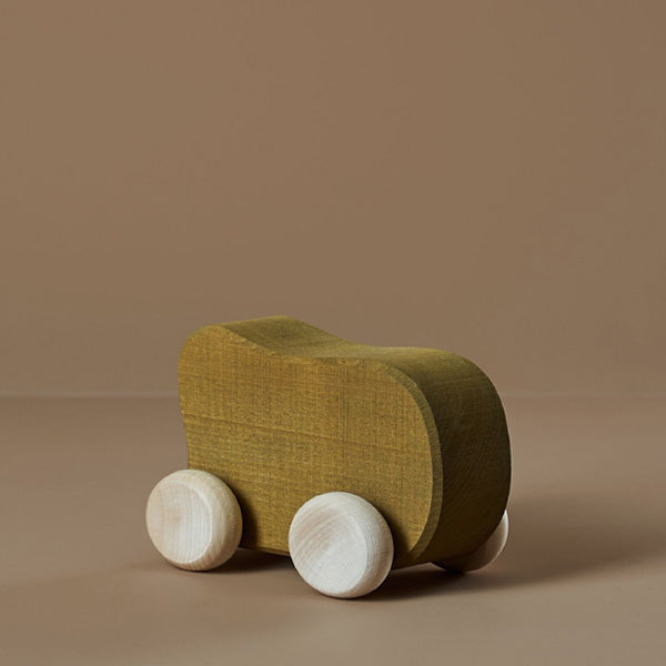 Raduga Grëz Wooden Shape Toy Car – Olive