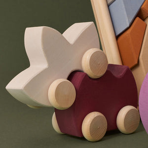 Raduga Grëz Wooden Shape Toy Car – Tulip