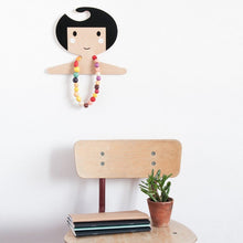 Red Hand Gang Children's Wooden Clothes Hanger - Black
