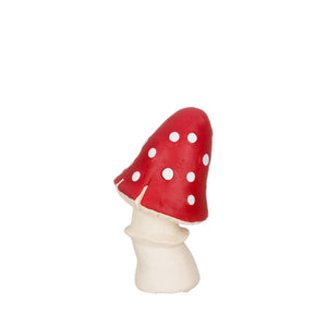 Lanco Natural Rubber Toy - Squeaky Red Mushroom