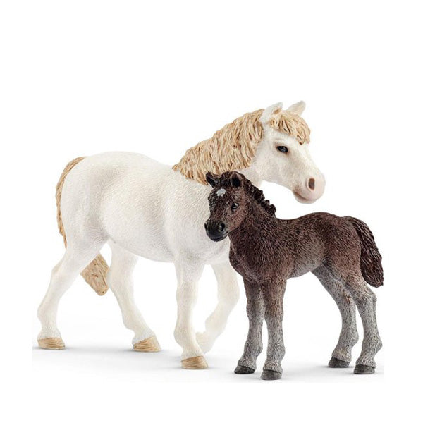 Schleich Pony Mare and Foal
