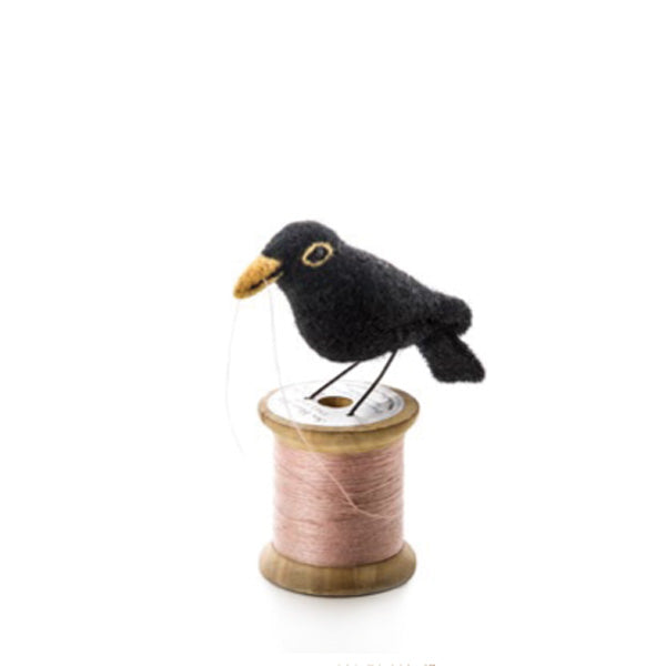 Sew Heart Felt Bird on a Bobbin - Blackbird