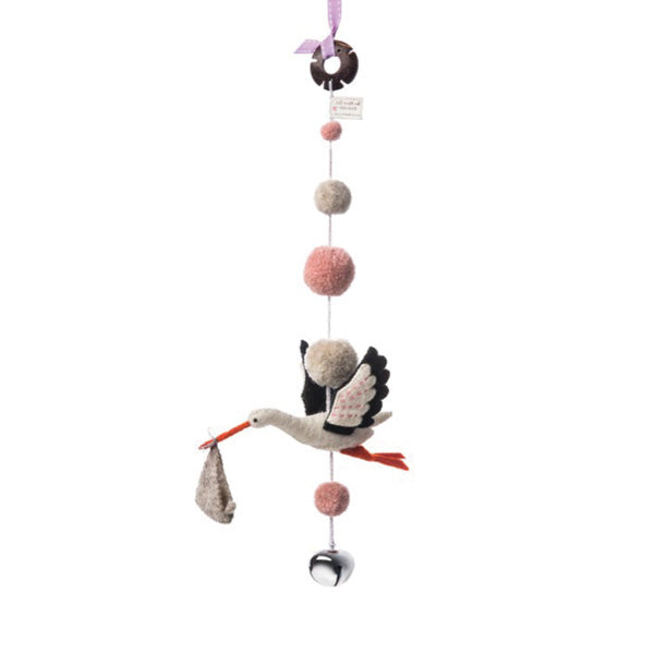 Sew Heart Felt Decorative Pom Pom Mobile - Eli Stork
