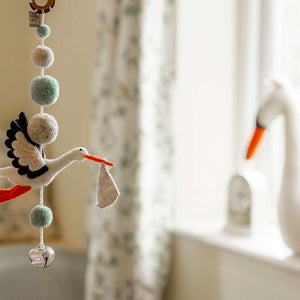 Sew Heart Felt Decorative Pom Pom Mobile - Ezra Stork