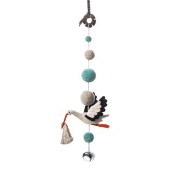 Sew Heart Felt Decorative Pom Pom Mobile - Ezra Stork