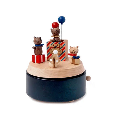 Wooderful Life Wooden Music Box - Cat Gift Blessing