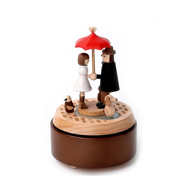 Wooderful Life Wooden Music Box - Love Umbrella