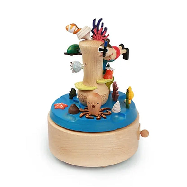 Wooderful Life Wooden Music Box - Snorkeling on Reef