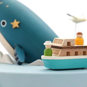 Wooderful Life Wooden Music Box - Whale Watching