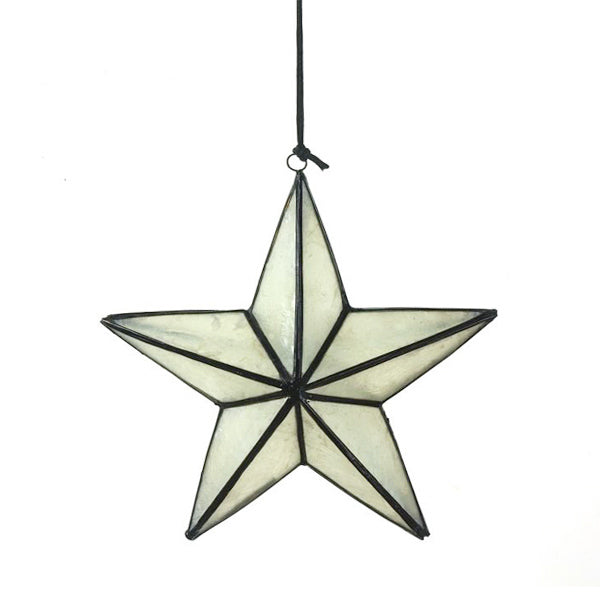 Star Shaped Christmas Ornament - Black