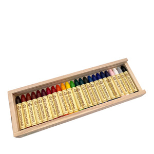 Stockmar Beeswax Crayons - 24 Crayons in Wooden Case