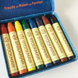Stockmar Beeswax Crayons - 8 Sticks Set with Black